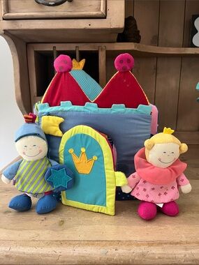 Vintage Dragonstone Castle Soft Fabric Activity Imaginative Play Princess Knight